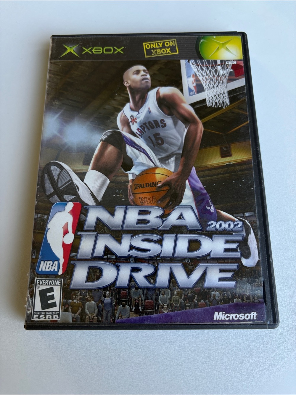 Microsoft Xbox NBA Inside Drive 2002 - Black, Purple & Green Artwork